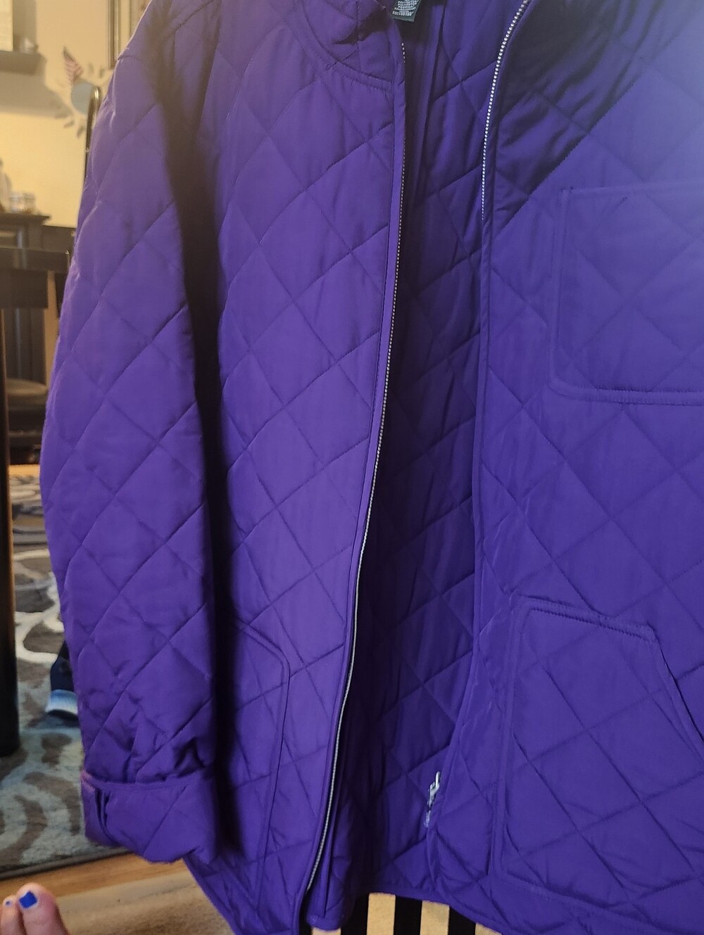 Lauren Ralph Lauren Quilted Lightweight Jacket in Purple